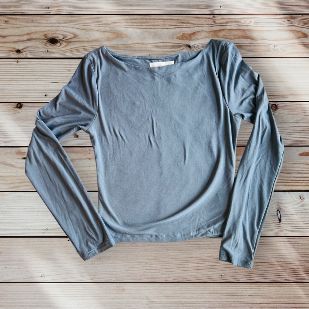 Women's Long Sleeve Top in Blue